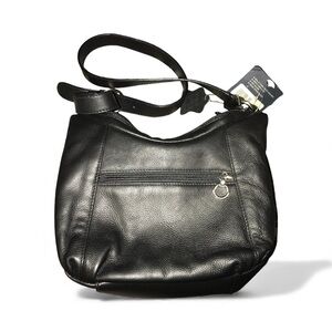 Cherokee Black Leather Shoulder Bag